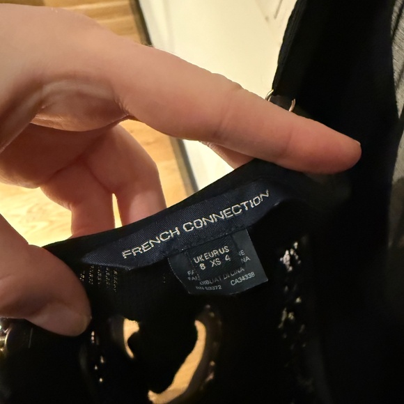 FRENCH CONNECTION Lace Black Dress - Picture 3 of 4